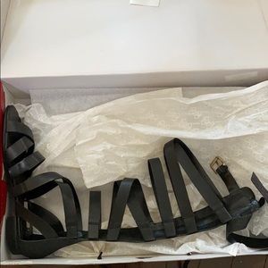 Black Gladiator Sandals
